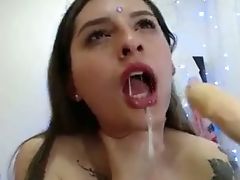 Horny Nubile Loves Fucking Her Puss With Fake Penis And Magic Wand