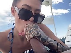 First-timer Biotch Gets Fucked On A Yacht By Her Big Black Cock Beau